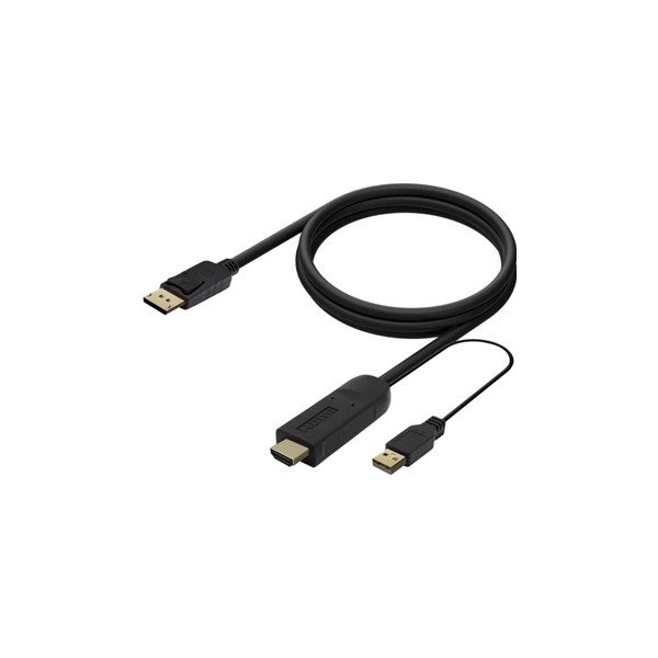 Aisens conversor activo hdmi a/m dp v1.2/m 1.8m