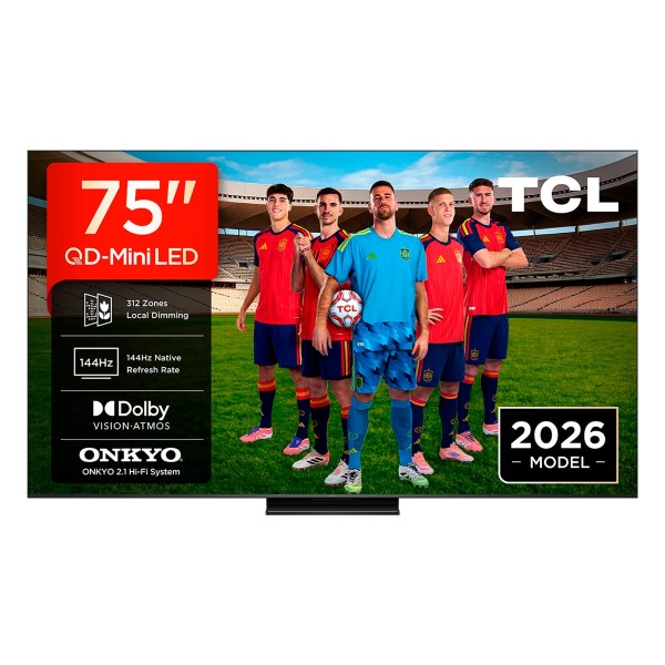 Tcl 75c6k pro negro / televisor smart tv 75" / 4k uhd qd-miniled / 144 hz