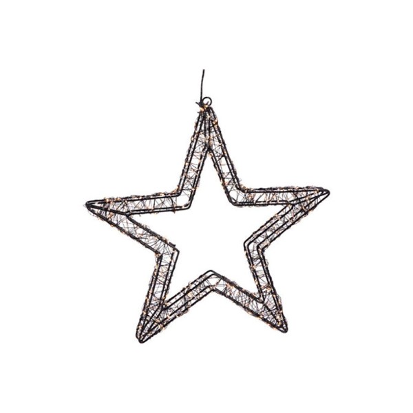 Estrella 800 leds negro 36 cm